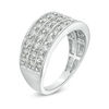 Thumbnail Image 2 of 1.00 CT. T.W. Diamond Multi-Row Band in 10K White Gold