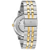 Men's Bulova Classic Automatic Two-Tone Watch with White Dial (Model: 98C130)