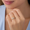 Thumbnail Image 3 of 0.29 CT. T.W. Diamond Three Stone Filigree Scroll Engagement Ring in 10K Gold