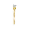 Thumbnail Image 4 of 0.29 CT. T.W. Diamond Three Stone Filigree Scroll Engagement Ring in 10K Gold
