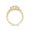 Thumbnail Image 4 of 0.29 CT. T.W. Diamond Three Stone Filigree Scroll Engagement Ring in 10K Gold