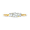 Thumbnail Image 6 of 0.29 CT. T.W. Diamond Three Stone Filigree Scroll Engagement Ring in 10K Gold