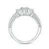 Thumbnail Image 4 of 0.45 CT. T.W. Diamond Three Stone Vintage-Style Engagement Ring in 10K White Gold