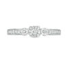 Thumbnail Image 5 of 0.45 CT. T.W. Diamond Three Stone Vintage-Style Engagement Ring in 10K White Gold
