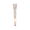 Thumbnail Image 4 of 0.45 CT. T.W. Diamond Three Stone Vintage-Style Engagement Ring in 10K Rose Gold
