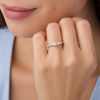 Thumbnail Image 2 of 0.58 CT. T.W. Diamond Three Stone Engagement Ring in 10K Rose Gold