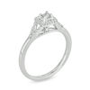 Thumbnail Image 1 of 0.145 CT. T.W. Princess-Cut Diamond Frame Promise Ring in Sterling Silver