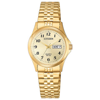 Men s Seiko Solar Gold Tone Watch with Champagne Dial Model SNE036 Peoples Jewellers