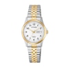 Ladies' Citizen Quartz Two-Tone Expansion Watch with White Dial (Model: EQ2004-95A)