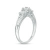 Thumbnail Image 1 of 0.75 CT. T.W. Diamond Three Stone V-Sides Vintage-Style Engagement Ring in 10K White Gold