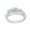 Thumbnail Image 3 of 0.50 CT. T.W. Diamond Past Present Future® Frame Twist Engagement Ring in 10K White Gold