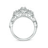Thumbnail Image 5 of 0.50 CT. T.W. Diamond Past Present Future® Frame Twist Engagement Ring in 10K White Gold