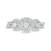Thumbnail Image 6 of 0.50 CT. T.W. Diamond Past Present Future® Frame Twist Engagement Ring in 10K White Gold