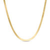 Thumbnail Image 1 of Ladies' 2.8mm Herringbone Chain Necklace in Hollow 14K Gold - 18"