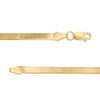Thumbnail Image 2 of Ladies' 2.8mm Herringbone Chain Necklace in Hollow 14K Gold - 18"