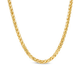 Men's 3.15mm Diamond-Cut Franco Snake Chain Necklace in Hollow 14K Gold - 24&quot;