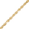 Thumbnail Image 1 of Men's 5.0mm Glitter Rope Chain Bracelet in Solid 14K Gold - 8.0"