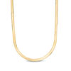 Thumbnail Image 1 of Ladies' 4.0mm Herringbone Chain Necklace in 14K Gold - 18"