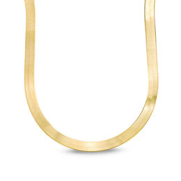 Ladies' 6.0mm Herringbone Chain Necklace in 14K Gold - 20&quot;