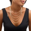 Thumbnail Image 5 of Ladies' 6.0mm Herringbone Chain Necklace in 14K Gold - 20"