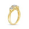 Thumbnail Image 2 of 0.25 CT. T.W. Diamond Past Present Future® Frame Twist Engagement Ring in 10K Gold