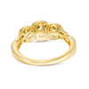Thumbnail Image 4 of 0.25 CT. T.W. Diamond Past Present Future® Frame Twist Engagement Ring in 10K Gold