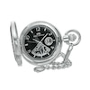 Thumbnail Image 1 of Men's James Michael Two-Tone Pocket Watch with Black Dial (Model: PMA181016C)