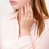 0.29 CT. T.W. Baguette and Round Diamond Sunburst Collar Ring in 10K Gold