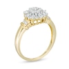 Thumbnail Image 2 of 0.29 CT. T.W. Baguette and Round Diamond Sunburst Collar Ring in 10K Gold
