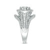 Thumbnail Image 4 of 1.00 CT. T.W. Diamond Double Frame Vintage-Style Engagement Ring in 10K White Gold