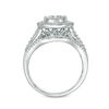 Thumbnail Image 4 of 1.00 CT. T.W. Diamond Double Frame Vintage-Style Engagement Ring in 10K White Gold