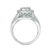 Thumbnail Image 5 of 1.00 CT. T.W. Diamond Double Frame Vintage-Style Engagement Ring in 10K White Gold