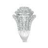 Thumbnail Image 4 of 2.00 CT. T.W. Composite Diamond Frame Multi-Row Vintage-Style Engagement Ring in 10K White Gold