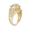 Thumbnail Image 1 of 1.00 CT. T.W. Composite Diamond Double Frame Vintage-Style Engagement Ring in 10K Gold