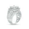 Thumbnail Image 2 of 2.00 CT. T.W. Princess-Cut Composite Diamond Double Frame Engagement Ring in 10K White Gold