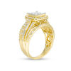 Thumbnail Image 1 of 1.00 CT. T.W. Princess-Cut Composite Diamond Frame Multi-Row Engagement Ring in 10K Gold
