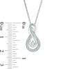 Thumbnail Image 3 of Diamond Accent Looped Infinity Pendant in Sterling Silver