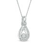 Thumbnail Image 0 of Diamond Accent Double Infinity Knot Pendant in Sterling Silver