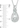 Thumbnail Image 2 of Diamond Accent Double Infinity Knot Pendant in Sterling Silver