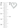 Thumbnail Image 2 of Diamond Accent Heart Stud Earrings in Sterling Silver