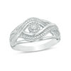 Thumbnail Image 0 of Diamond Accent Bypass Open Ring in Sterling Silver