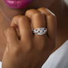 Thumbnail Image 2 of Diamond Accent Bypass Open Ring in Sterling Silver