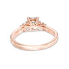 Thumbnail Image 3 of 0.50 CT. T.W. Diamond Past Present Future® Engagement Ring in 10K Rose Gold