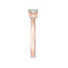Thumbnail Image 5 of 0.50 CT. T.W. Diamond Past Present Future® Engagement Ring in 10K Rose Gold