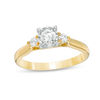 0.50 CT. T.W. Diamond Past Present Future® Engagement Ring in 10K Gold