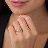 Thumbnail Image 2 of 0.50 CT. T.W. Diamond Past Present Future® Engagement Ring in 10K Gold