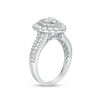 Thumbnail Image 2 of 1.50 CT. T.W. Diamond Pear-Shaped Double Frame Engagement Ring in 10K White Gold
