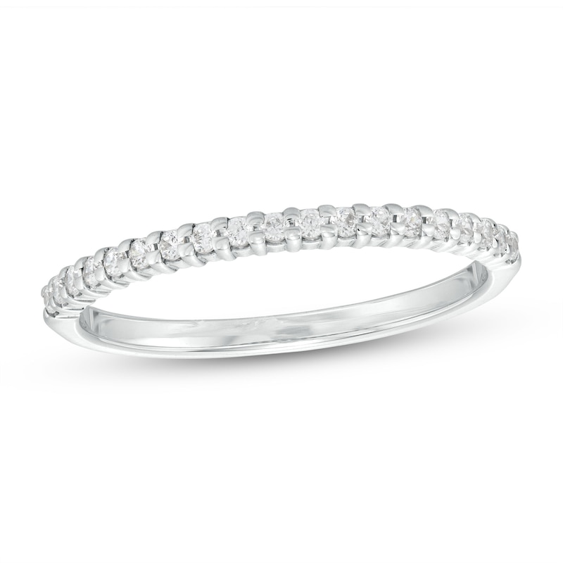 0.15 CT. T.W. Diamond Anniversary Band in 10K White Gold - Size 4|Peoples Jewellers