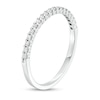 Thumbnail Image 2 of 0.15 CT. T.W. Diamond Anniversary Band in 10K White Gold - Size 4