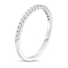 Thumbnail Image 3 of 0.15 CT. T.W. Diamond Anniversary Band in 10K White Gold - Size 4